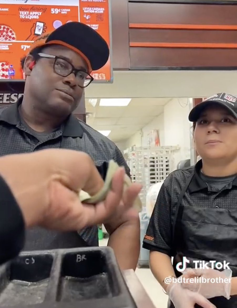 VIDEO Little Caesars staff rejects TikTokers 300 due to their