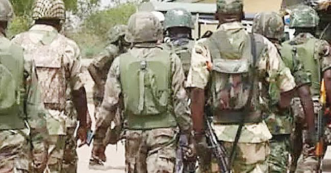 VIDEO Nigerian soldiers set on fire Okuama community and leveled