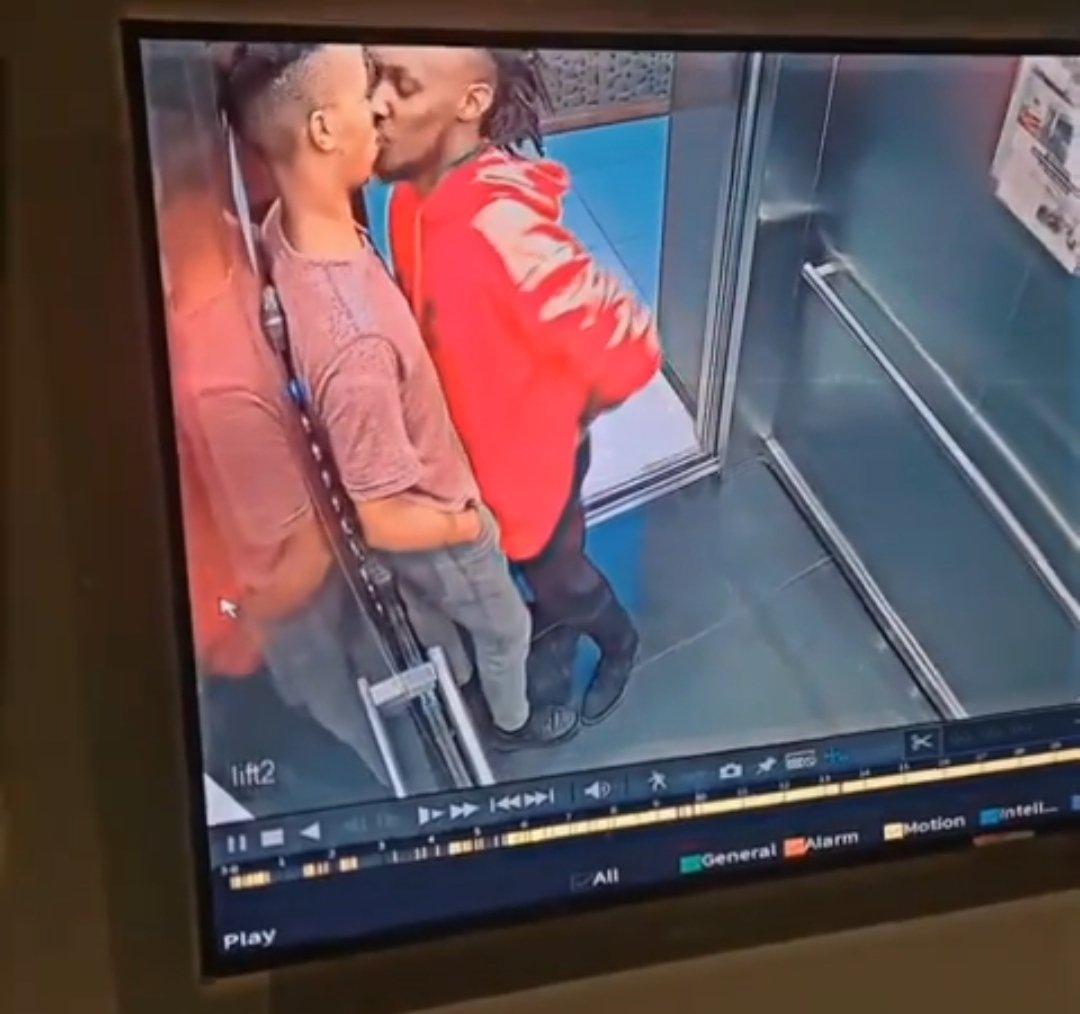 VIDEO Two black men caught kissing in elevator in Kikuyu