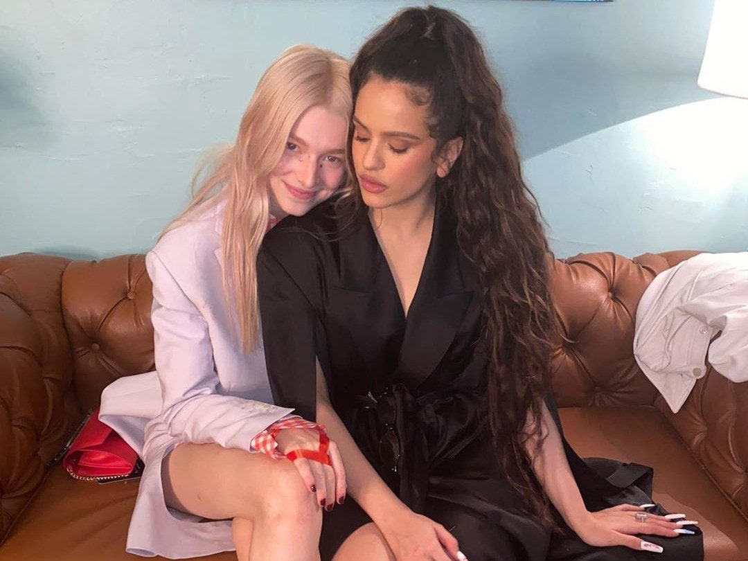 HOT Rosalia and Hunter Schafer dated as lesbian lovers for