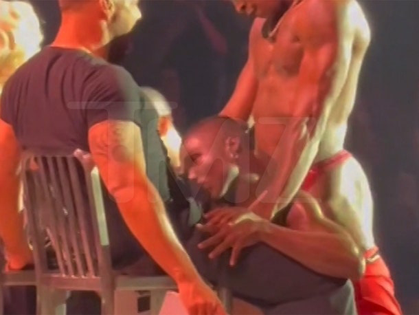 MEN VIDEO Black guy wearing thong dancing on Ricky Martin
