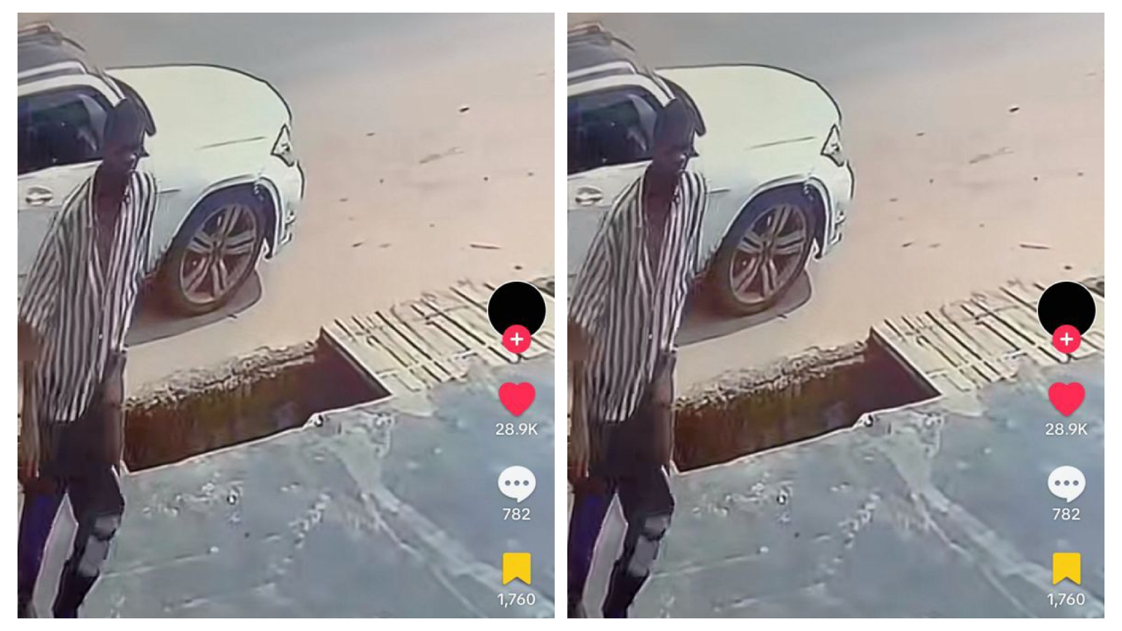 VIDEO CCTV footage captured moment Mhiz Nero Benz boyfriend and
