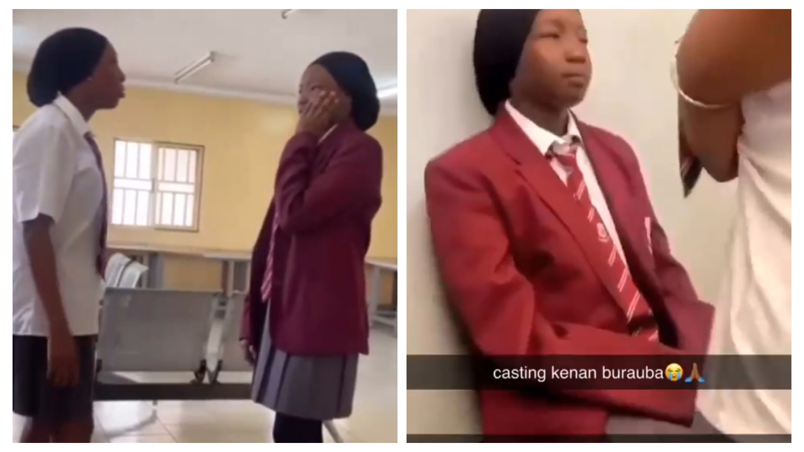 VIDEO Female student asking fellow girl Who broke my heart