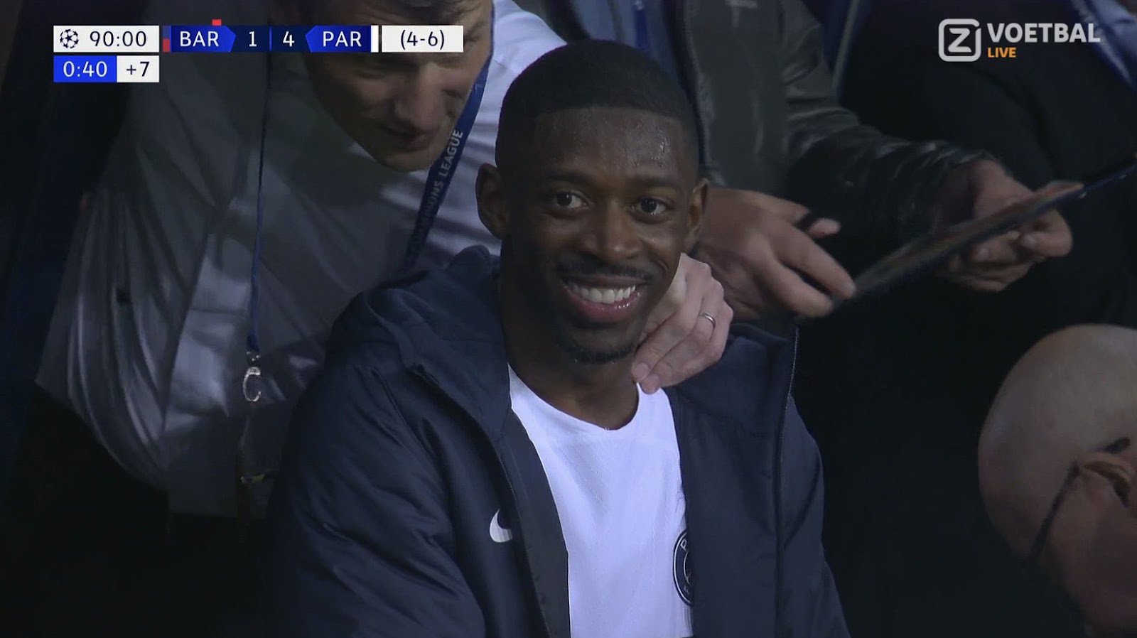 VIDEO Ousmane Dembele laughing at Barca as PSG flogged them