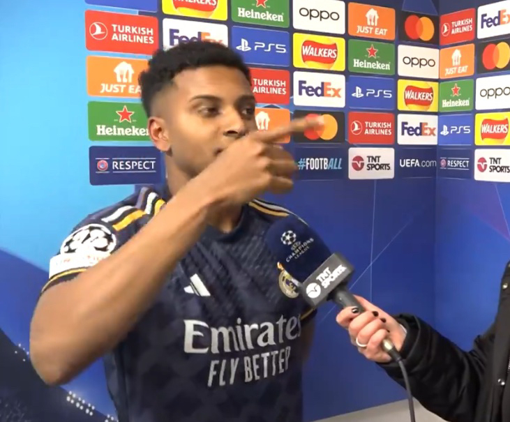 VIDEO Pep Guardiola gave Rodrygo a side stare as he