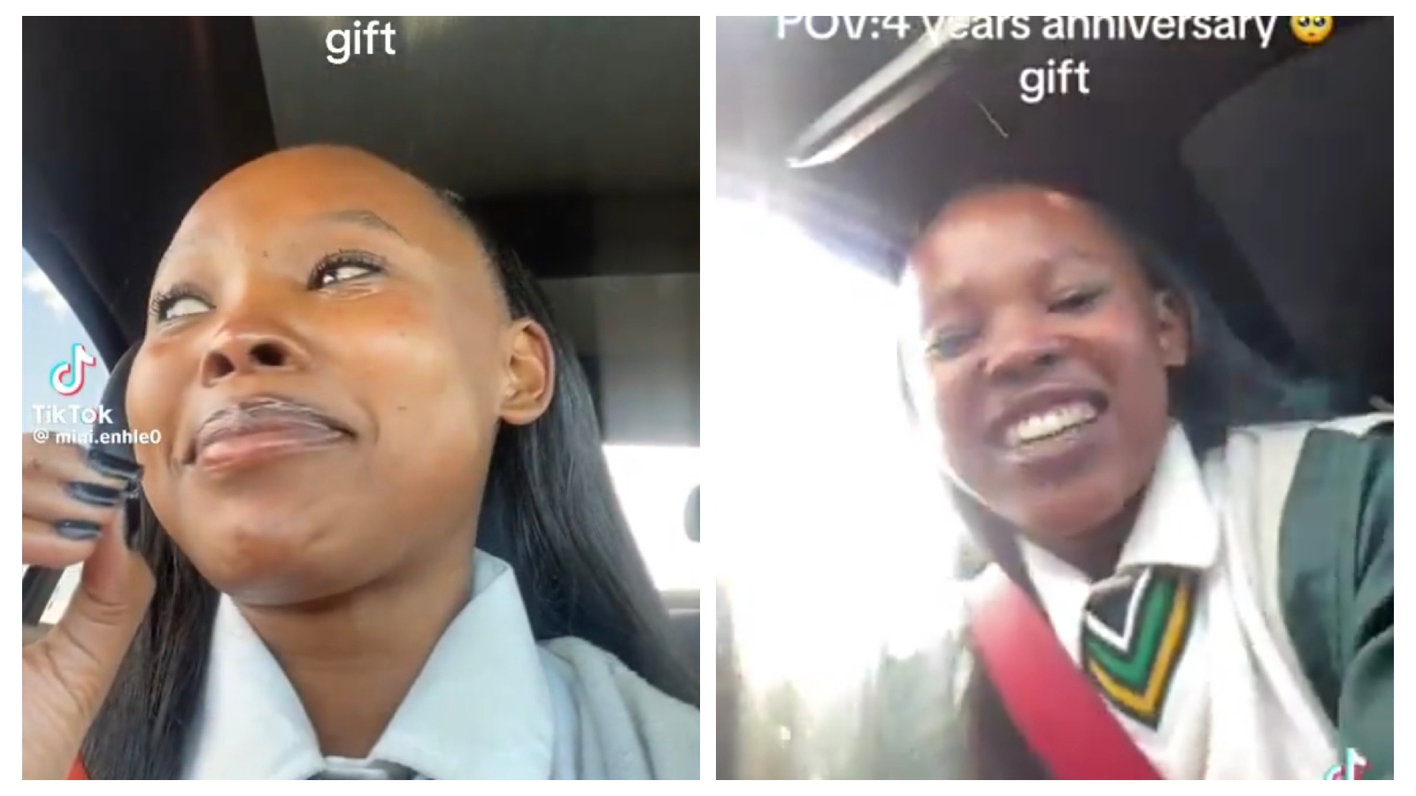 VIDEO South African female school learner Mini Enhle celebrates 4