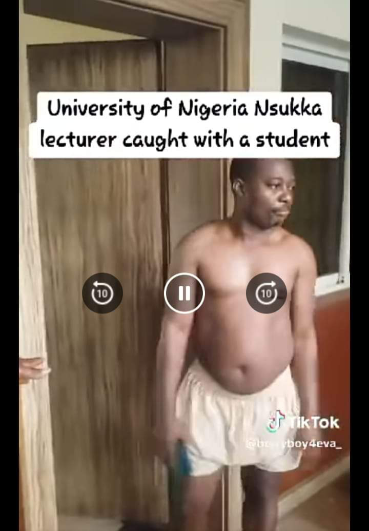VIDEO UNN lecturer Professor Mfonobong David Udoudom caught naked having