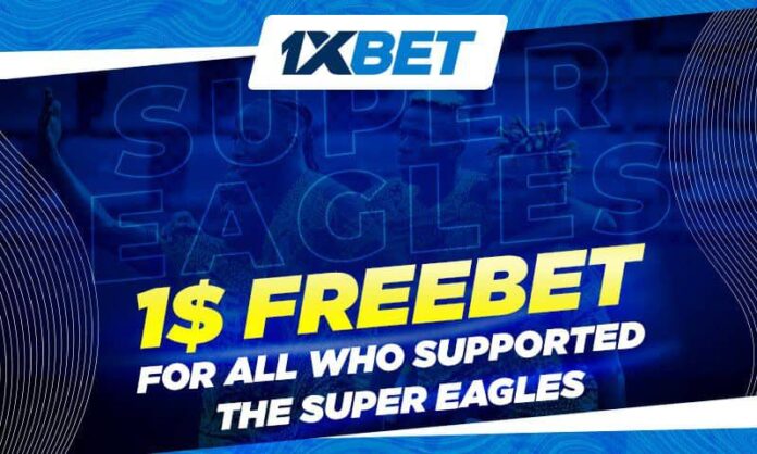 1xBet is giving a free bet to all Nigerian national team fans