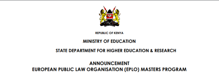 Announcement European Public Law Organisation (Eplo) Masters Program