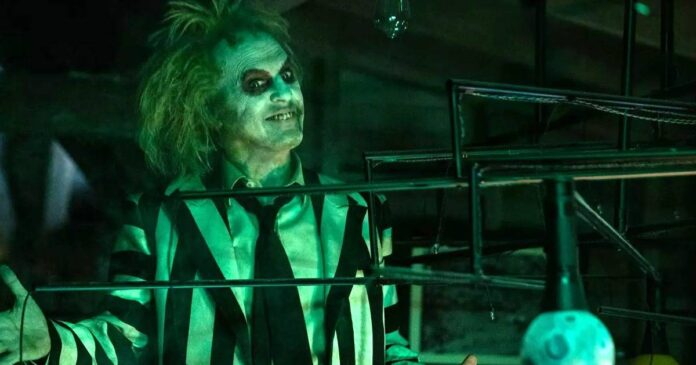 Beetlejuice Beetlejuice first look images show Michael Keaton and Winona Ryder back in character