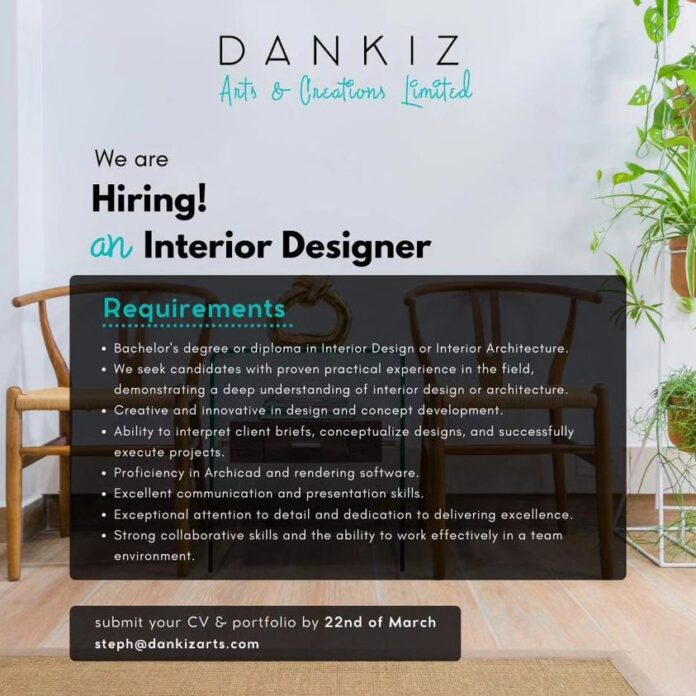 Dankiz Hiring Interior Designer