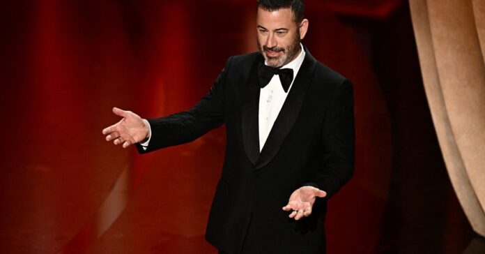 Jimmy Kimmel’s Oscars monologue ended with a moment of union solidarity