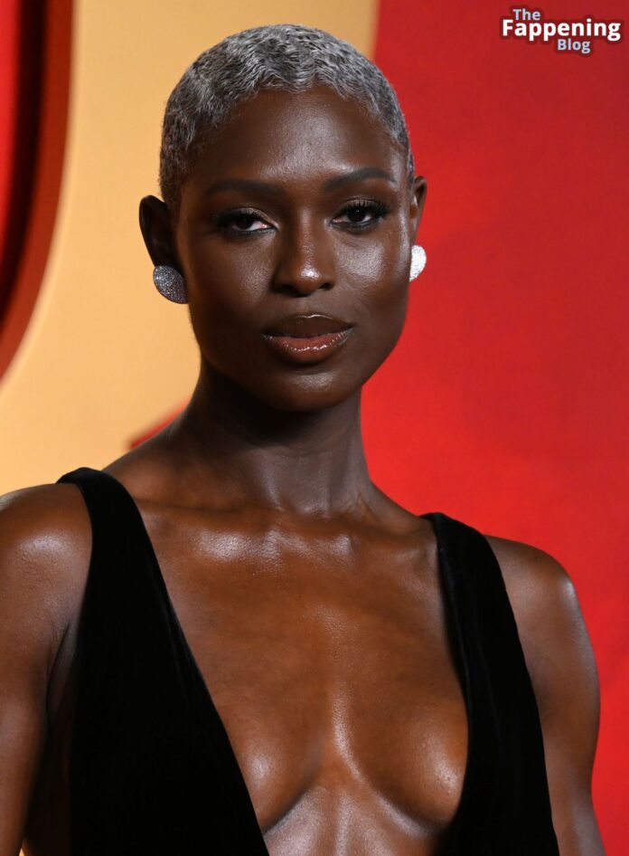Jodie Turner-Smith Shows Off Her Sexy Tits & Legs at the 2024 Vanity Fair Oscar Party (19 Photos)
