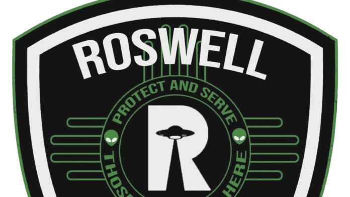 Roswell police have new patches that are out of this world, with flying saucers and alien faces