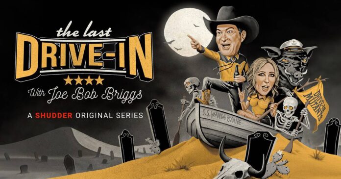 Shudder and AMC+ have unveiled a trailer and promo art for The Last Drive-In with Joe Bob Briggs season 6, premiering this month