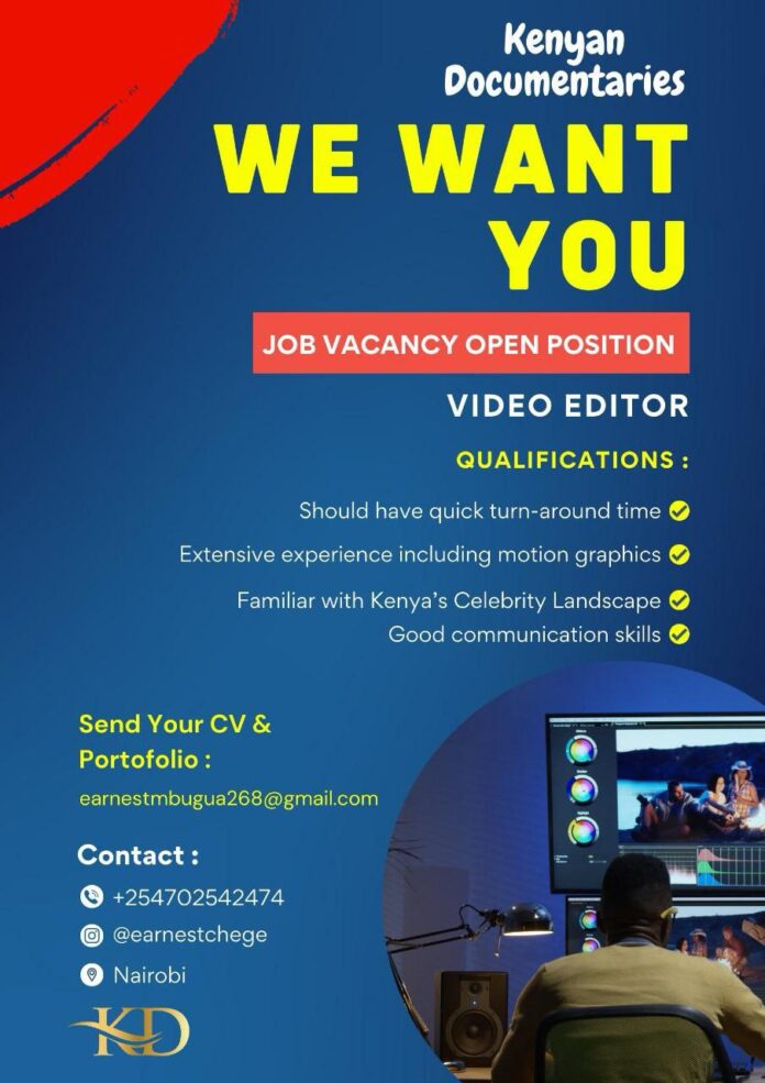 Video Editor Needed At KD