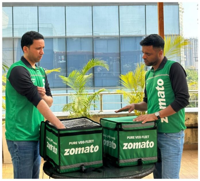 Zomato is bringing back the green color from its vegetarian fleet, all riders must wear red