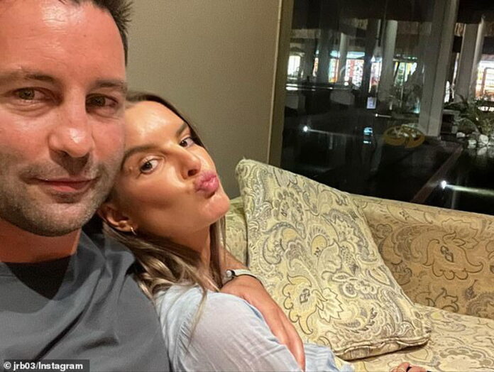 Jimmy Bartel has celebrated an important milestone in the life of his youngest child.  The 40-year-old AFL star announced on Instagram on Thursday that his daughter Paloma had just turned one year old.  In the photo: Jimmy with girlfriend Amelia Shepperd