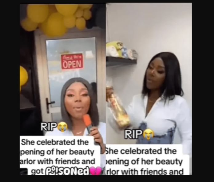 Beautiful Lady Allegedly “Poisoned” by Friends After Throwing Party to Celebrate her New Shop [Watch Video]