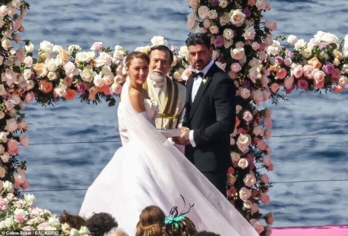 Blake Lively was a bride again on Wednesday as she filmed a beautiful wedding scene for A Simple Favor 2 in Capri, Italy on Wednesday