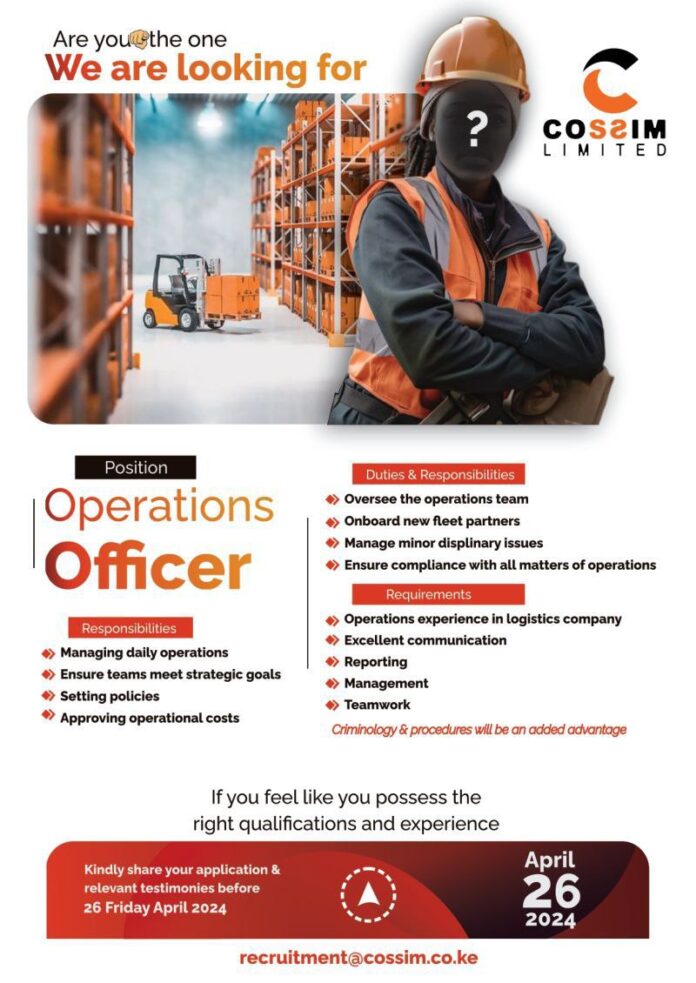 Operations Officer Needed