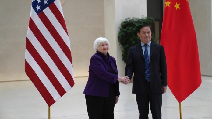 The US will push China to change policies that threaten American jobs, Treasury Secretary Yellen says