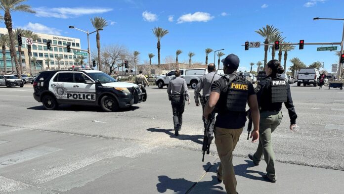 Three dead, including suspect, after shooting at law firm in Las Vegas, police say