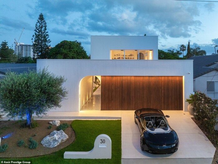 The incredible home, called La Rosa, is located on the island of Capri, right in Surfers Paradise and broke a suburb record when it sold for $4 million