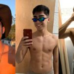 TikToker Sayminhooo com a pica marcando na roupa em vídeo publicado na internet