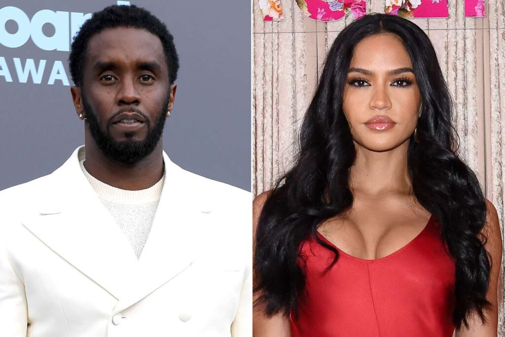 Sean "Diddy" Combs attends the 2022 Billboard Music Awards; Cassie Ventura at The Standard in Los Angeles.